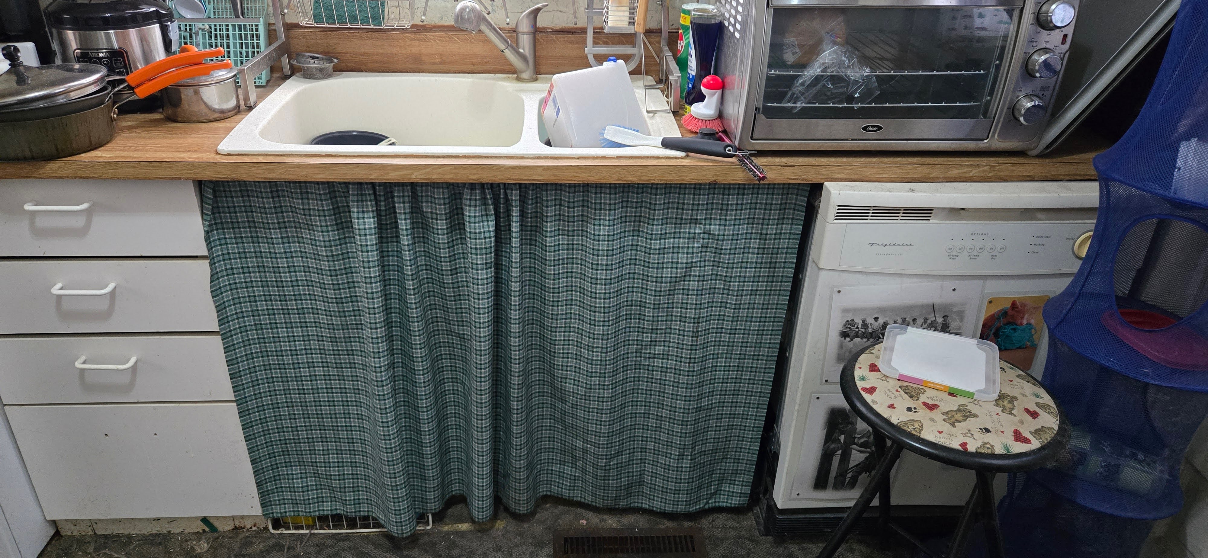 Kitchen sink as it is now.
