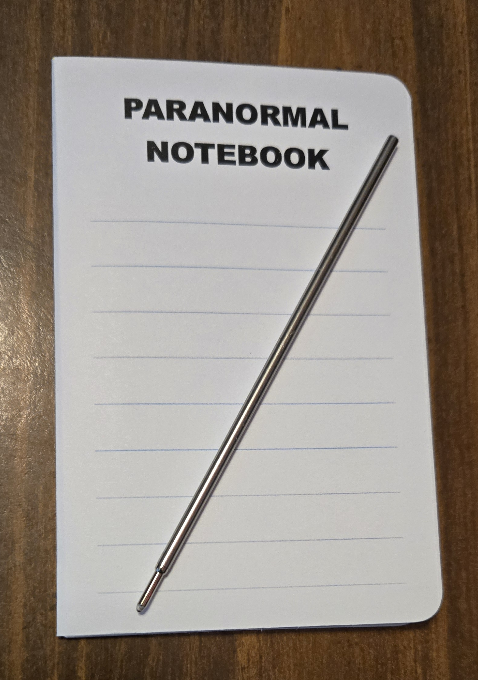 Paranormal Notebook with pen refill